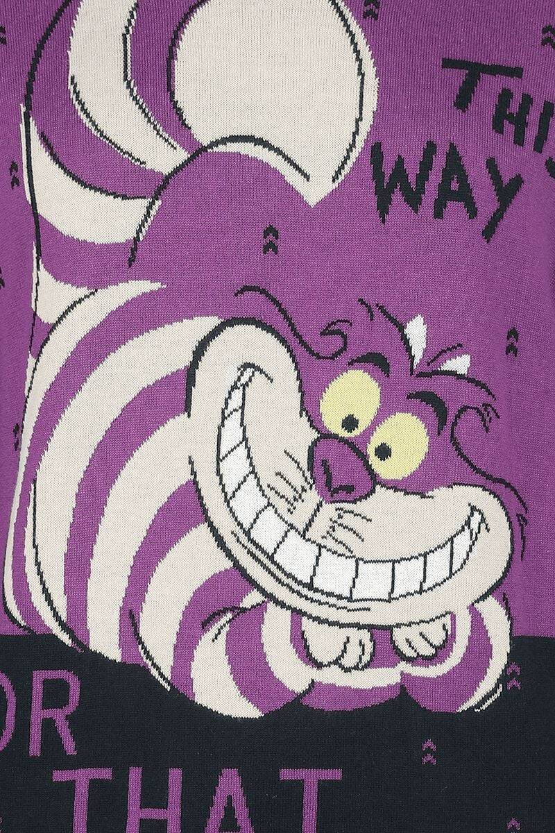 EMP "Cheshire Cat" Strickpullover Multicolor Von Alice Im Wunderland