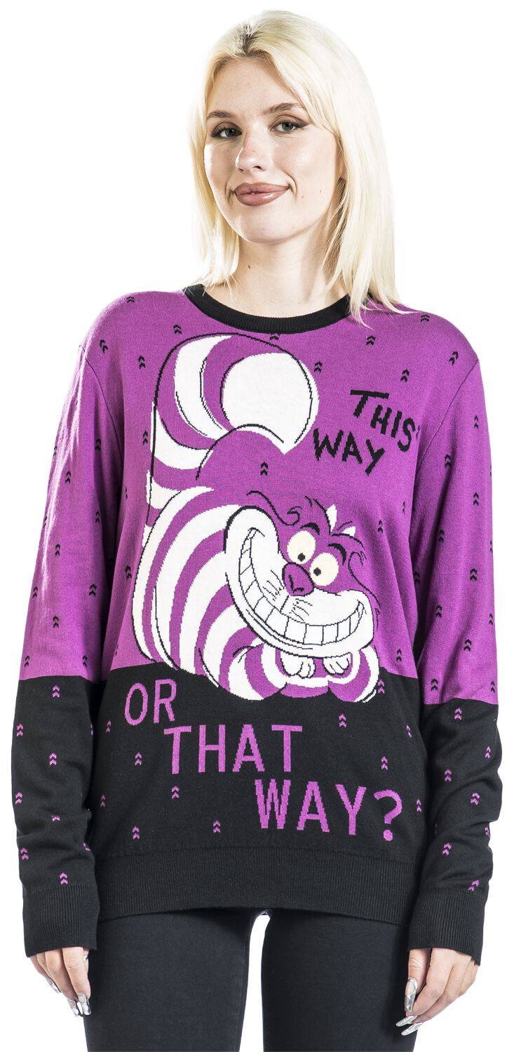 EMP "Cheshire Cat" Strickpullover Multicolor Von Alice Im Wunderland