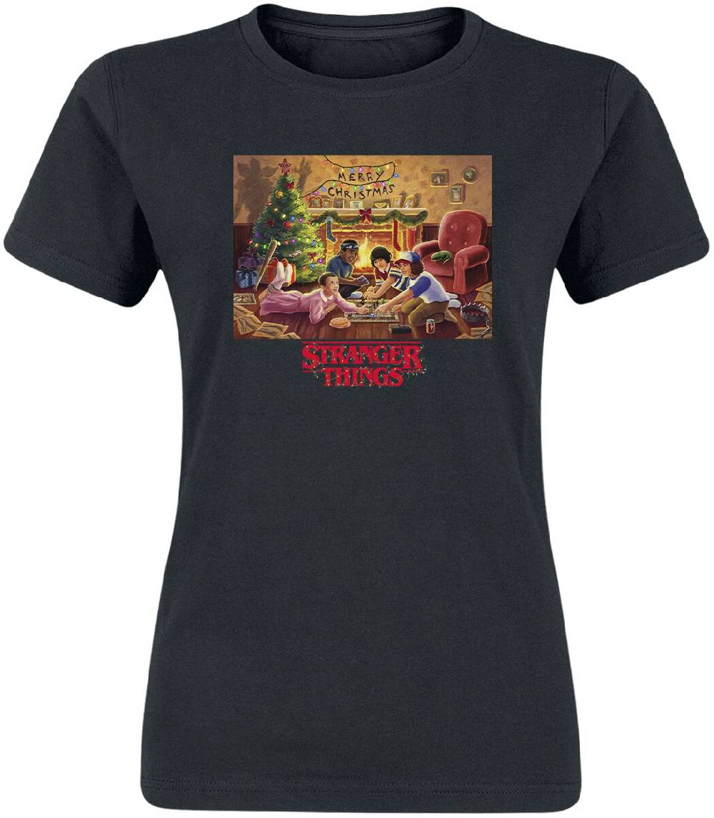 EMP "Christmas Gathering" T-Shirt schwarz von Stranger Things