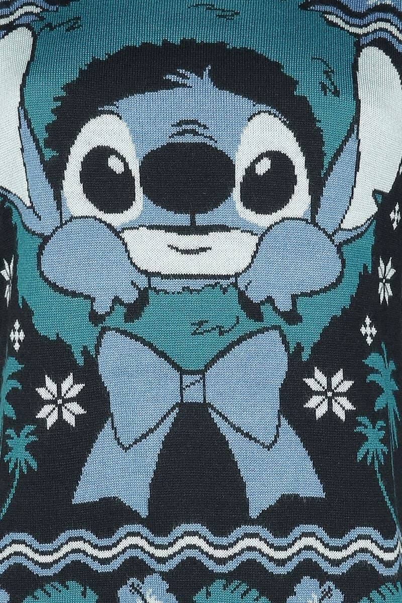EMP "Christmas Stitch" Weihnachtspullover Blau/grün Von Lilo & Stitch