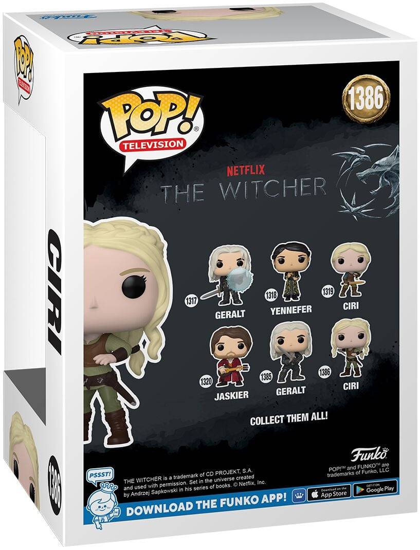 EMP "Ciri (Season 3) Vinyl Figur 1386" Funko Pop! Multicolor Von The Witcher