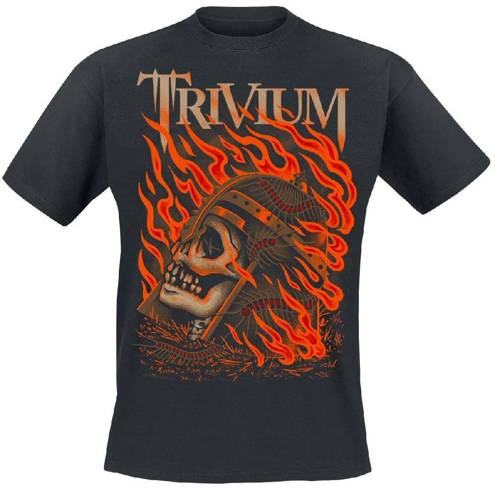 EMP "Clark Or Flaming Skull" T-Shirt schwarz von Trivium