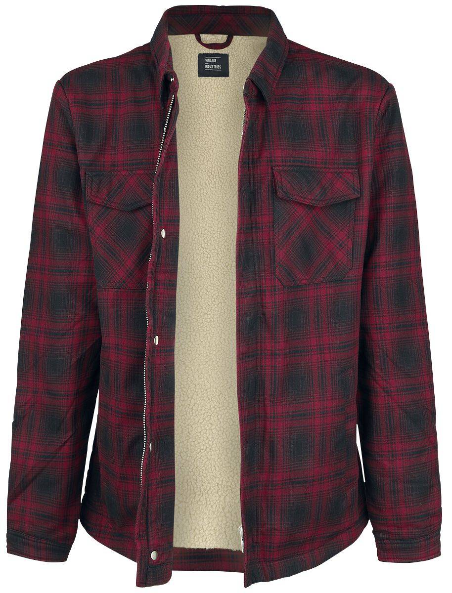 EMP "Class Sherpa" Übergangsjacke Rot/schwarz Von Vintage Industries