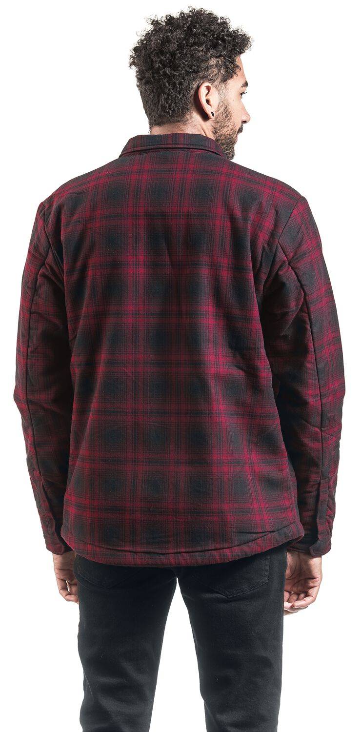 EMP "Class Sherpa" Übergangsjacke Rot/schwarz Von Vintage Industries