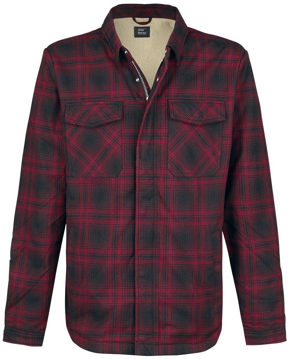 EMP "Class Sherpa" Übergangsjacke rot/schwarz von Vintage Industries