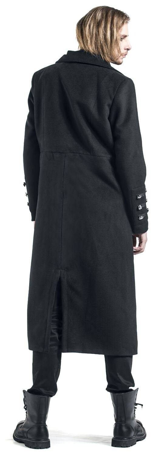 EMP "Classic Military Coat" Wintermantel Schwarz Von H&R London