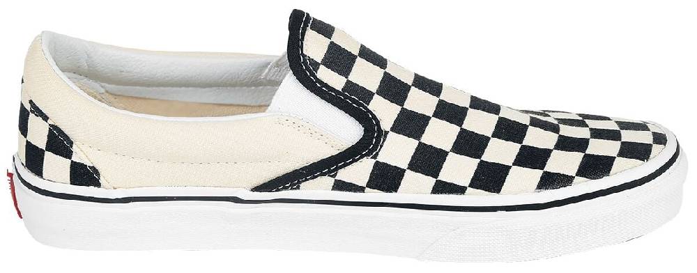 EMP "Classic Slip On Checkerboard" Sneaker Schwarz/altweiß Von Vans