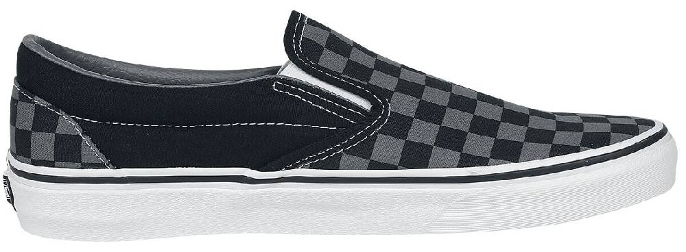 EMP "Classic Slip-On Checkerboard" Sneaker Schwarz/grau Von Vans