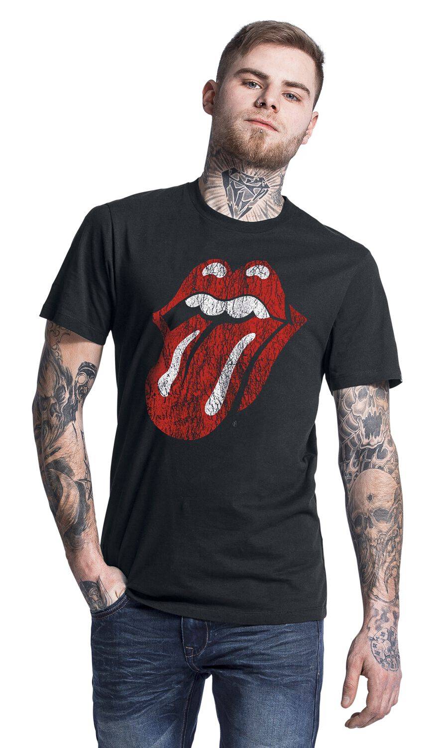 EMP "Classic Tongue" T-Shirt Schwarz Von The Rolling Stones