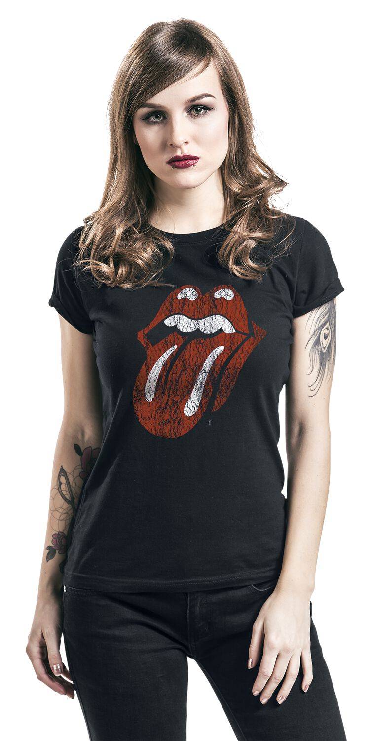 EMP "Classic Tongue" T-Shirt Schwarz Von The Rolling Stones