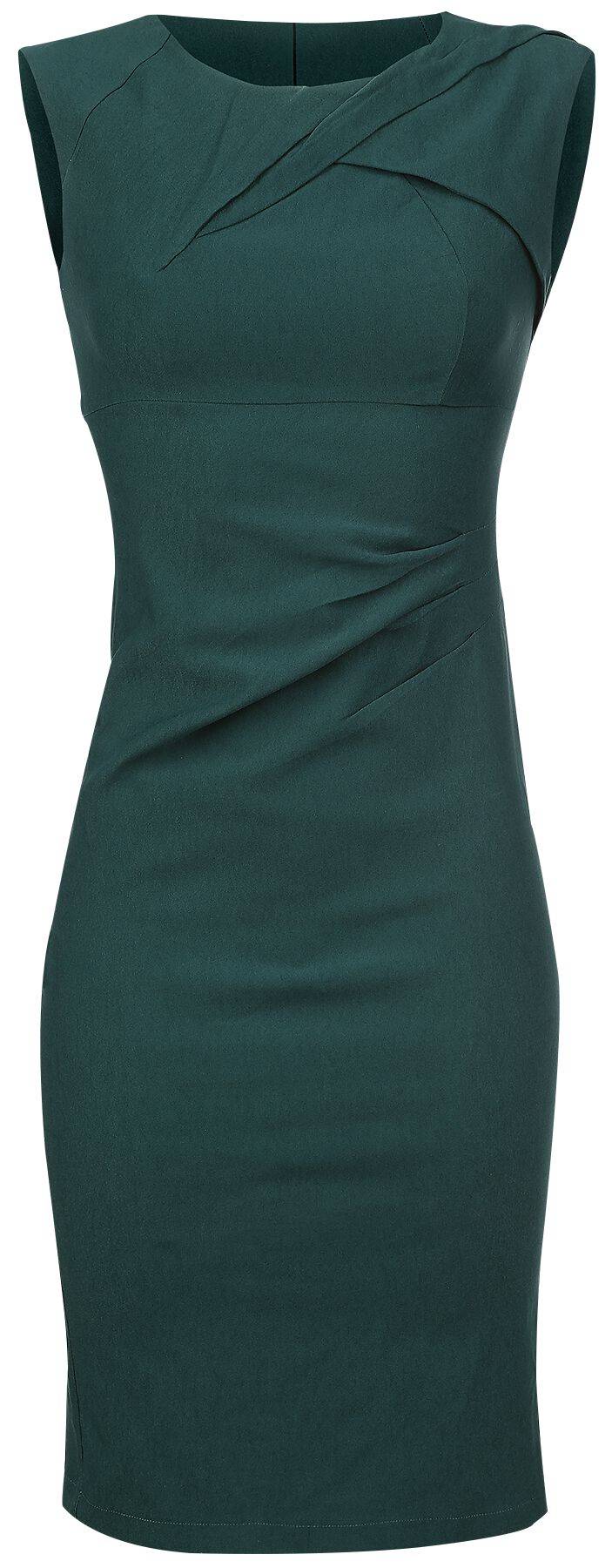 EMP "Claudette" Mittellanges Kleid petrol von Voodoo Vixen