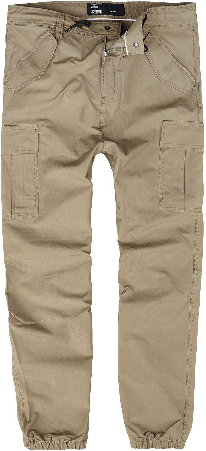EMP "Clyde Pants" Cargohose beige von Vintage Industries