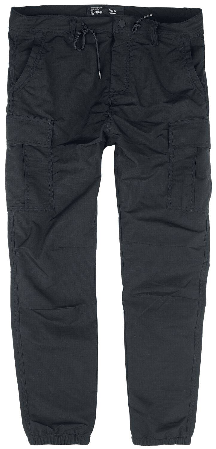 EMP "Clyde Pants" Cargohose schwarz von Vintage Industries