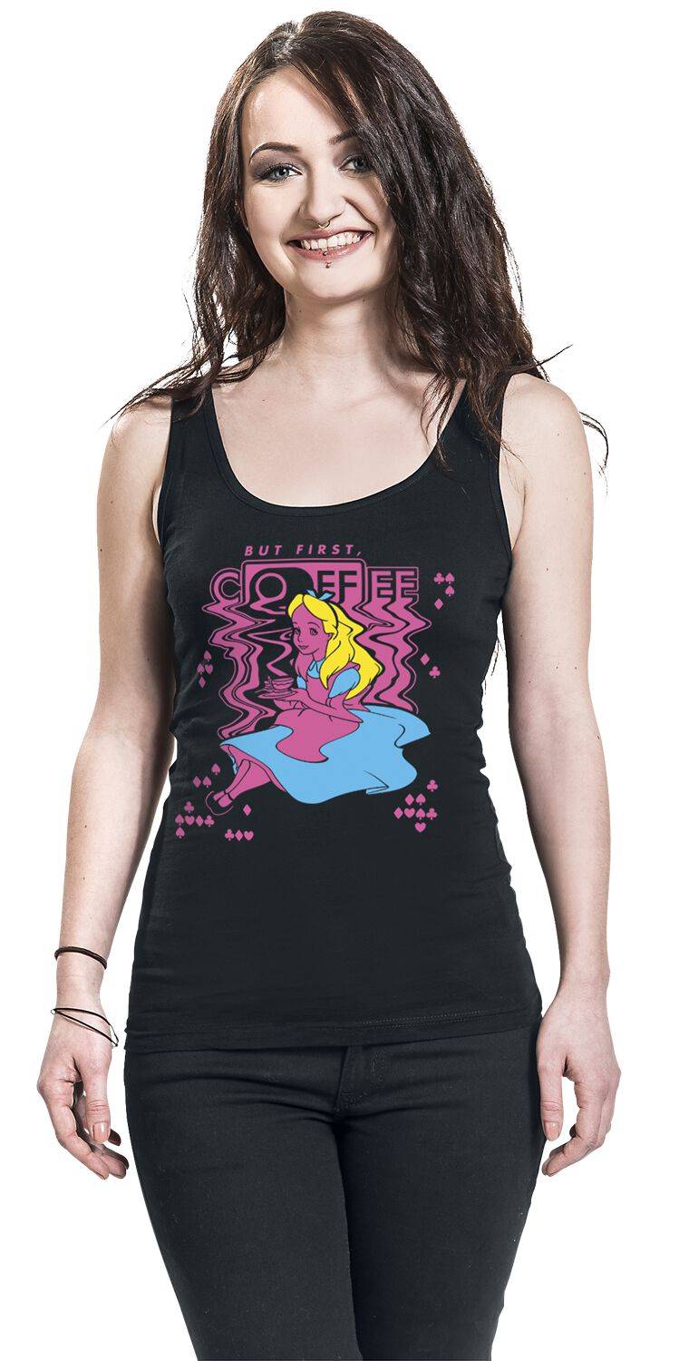 EMP "Coffee" Tank-Top Schwarz Von Alice Im Wunderland