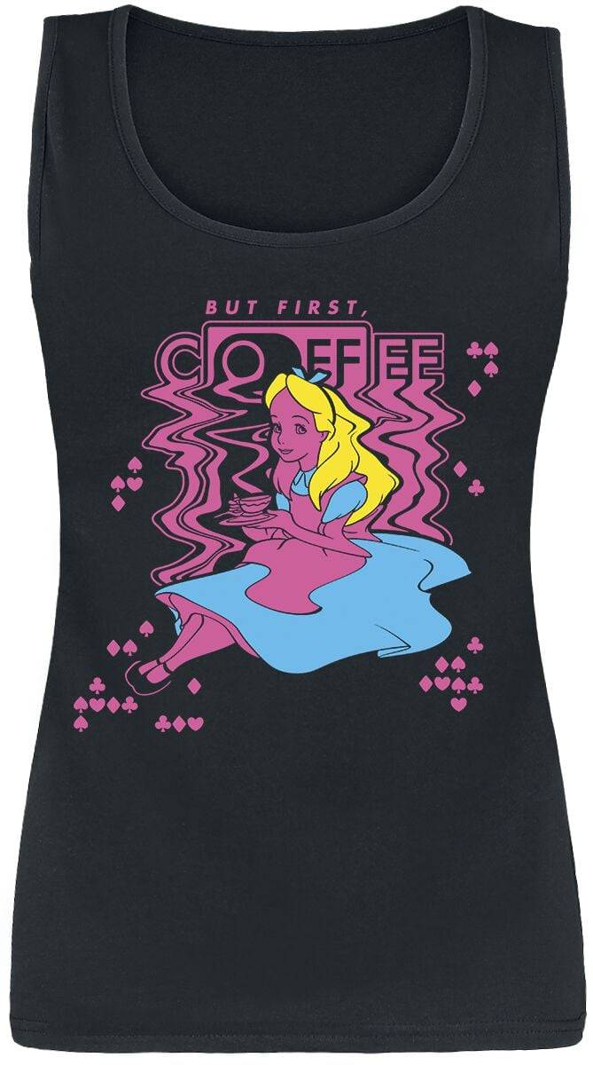EMP "Coffee" Tank-Top schwarz von Alice im Wunderland