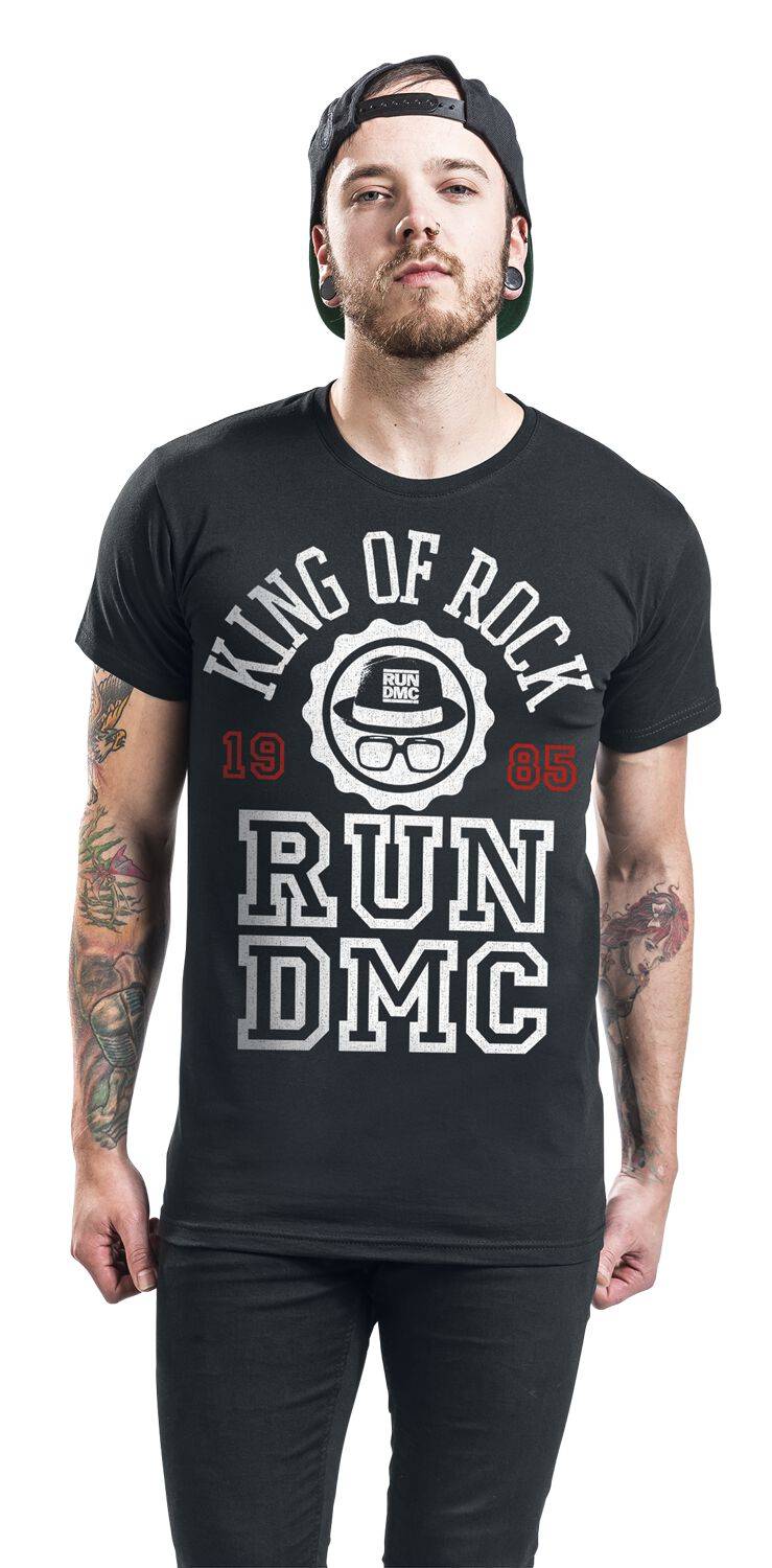 EMP "Collegiate - King Of Rock 1985" T-Shirt Schwarz Von Run DMC