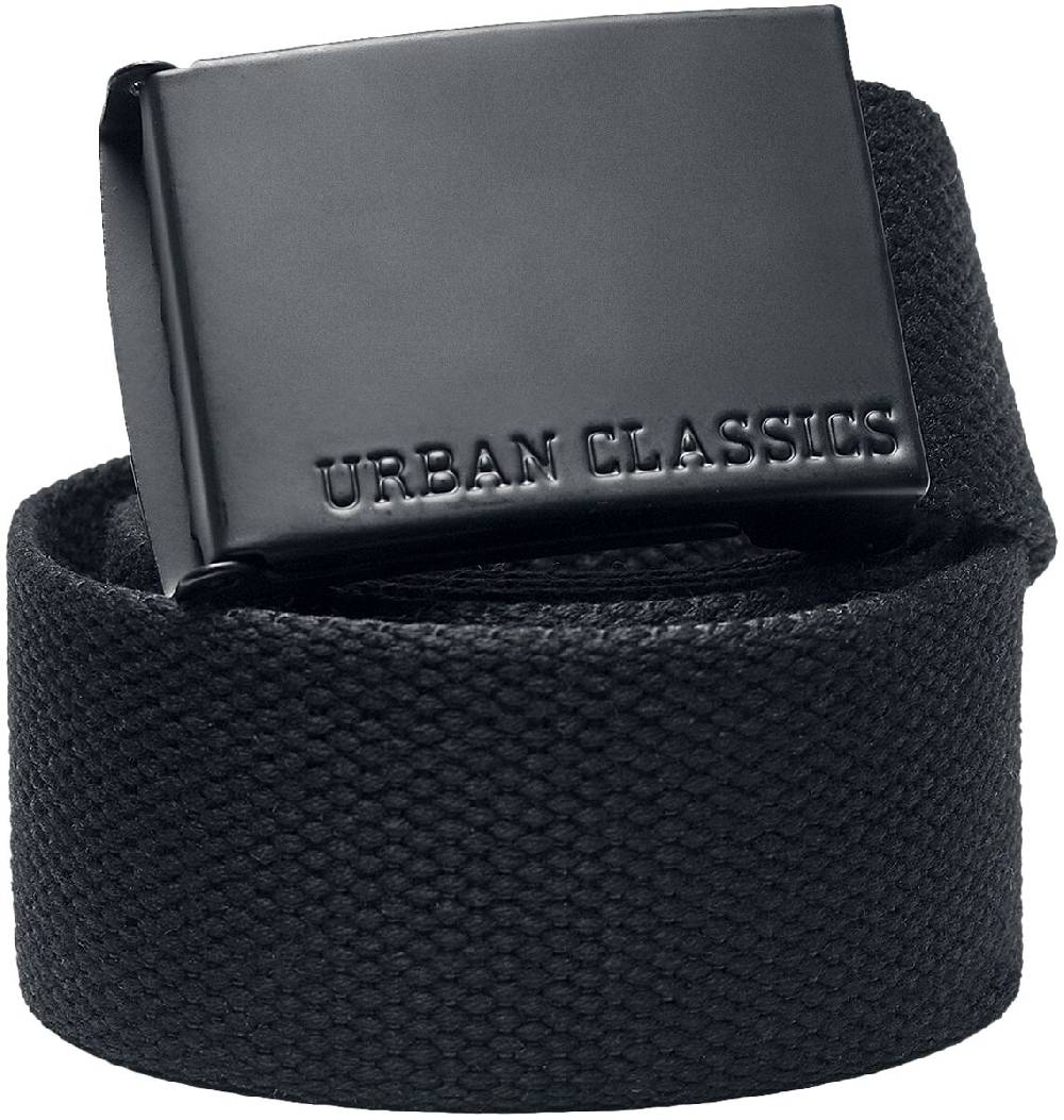 EMP "Colored Buckle Canvas Belt" Gürtel schwarz von Urban Classics