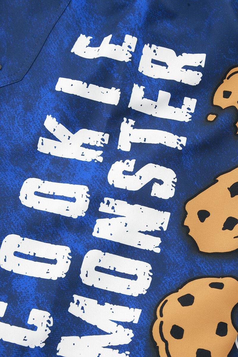 EMP "Cookie Monster - Face" Badeshort Blau Von Sesamstraße