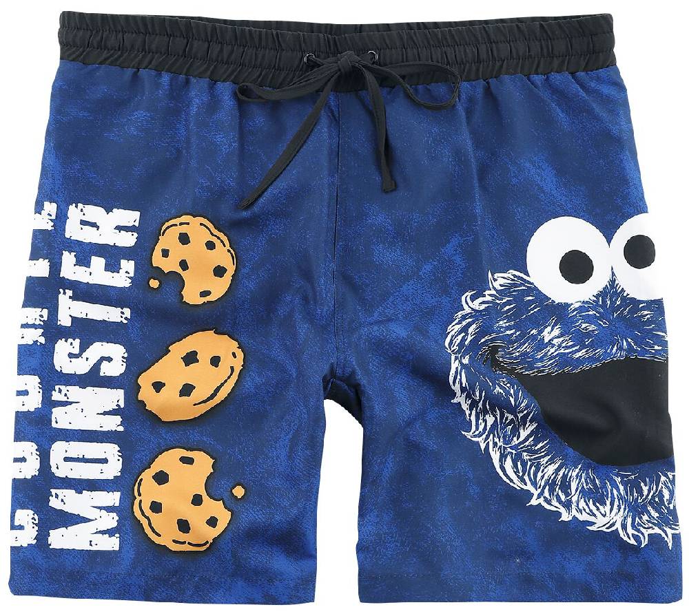 EMP "Cookie Monster - Face" Badeshort blau von Sesamstraße