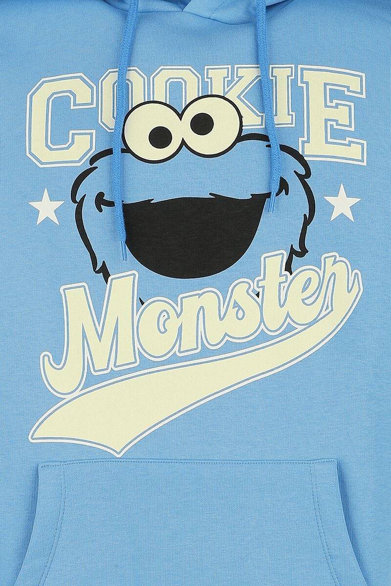 EMP "Cookie Monster" Kapuzenpullover Hellblau Von Sesamstraße