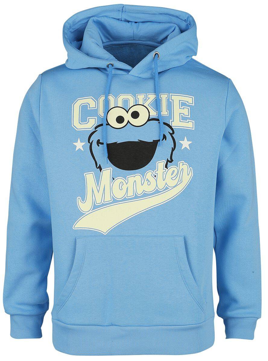 EMP "Cookie Monster" Kapuzenpullover hellblau von Sesamstraße