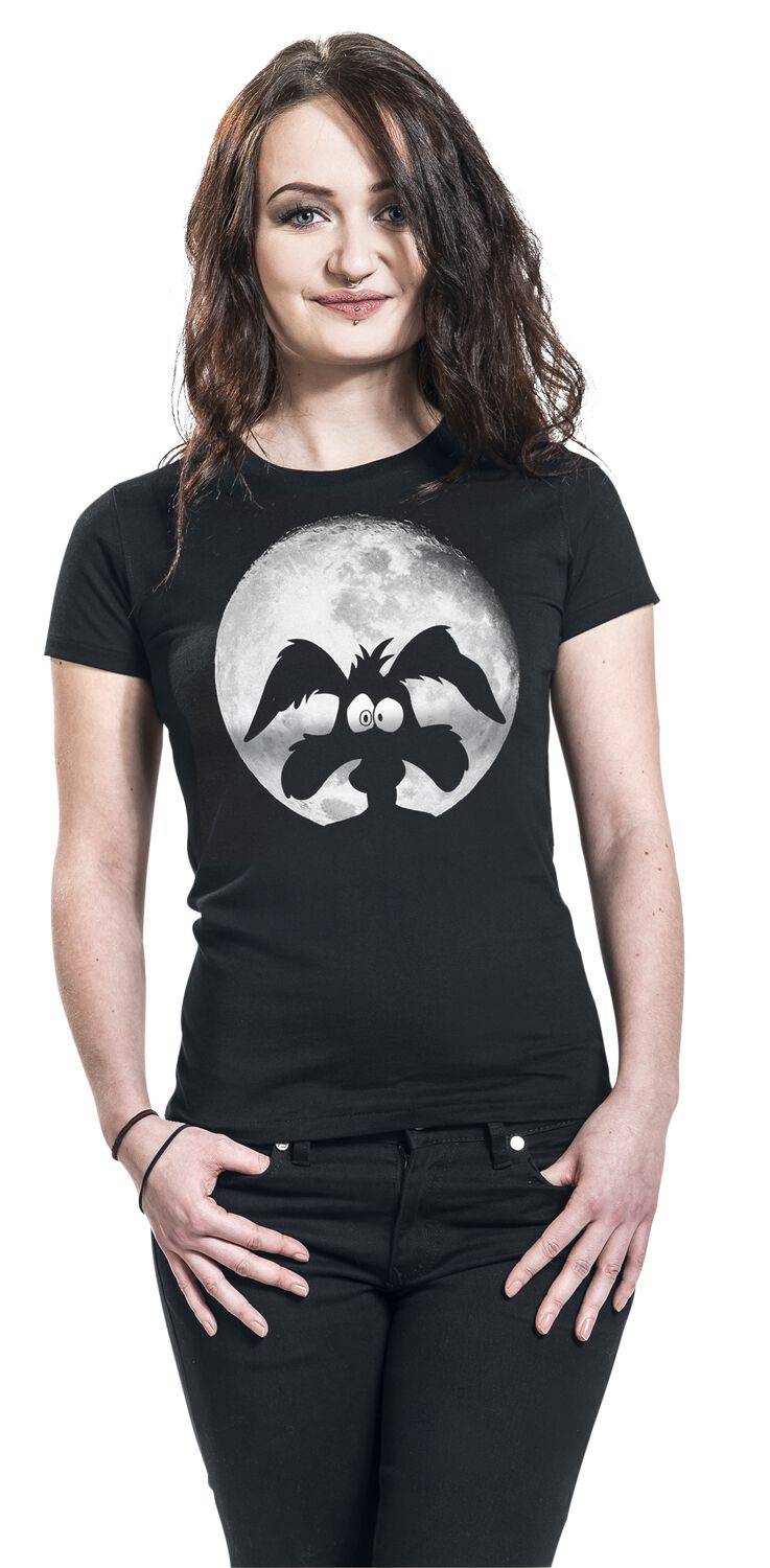 EMP "Coyote - Moonlight" T-Shirt Schwarz Von Looney Tunes