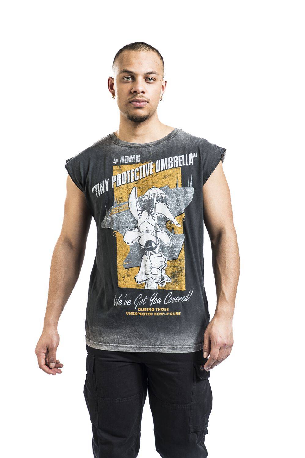 EMP "Coyote - Tiny Protective Umbrella" Tank-Top Multicolor Von Looney Tunes