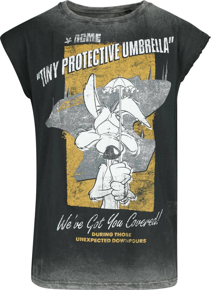 EMP "Coyote - Tiny Protective Umbrella" Tank-Top multicolor von Looney Tunes