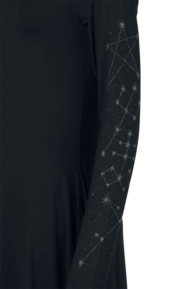 EMP "Crescent Doom Dress" Kurzes Kleid Schwarz Von KIHILIST By KILLSTAR