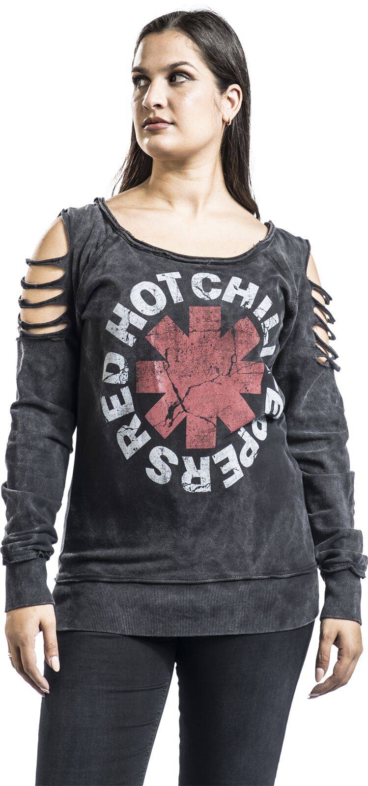 EMP "Crest" Sweatshirt Dunkelgrau Von Red Hot Chili Peppers