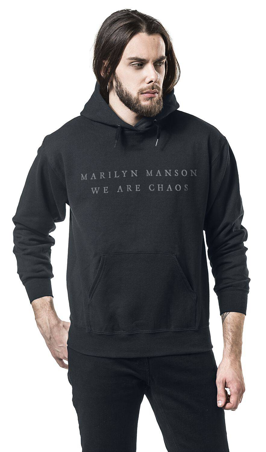 EMP "Cross Back" Kapuzenpullover Schwarz Von Marilyn Manson
