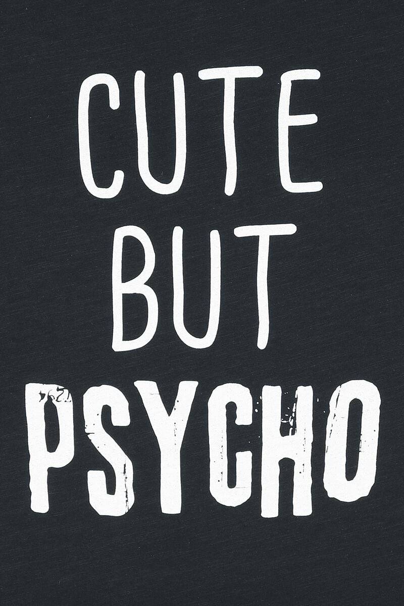 EMP "Cute But Psycho" T-Shirt Schwarz Von Cute But Psycho