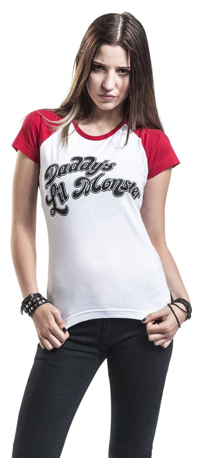 EMP "Daddy's Lil' Monster" T-Shirt Weiß/rot Von Suicide Squad