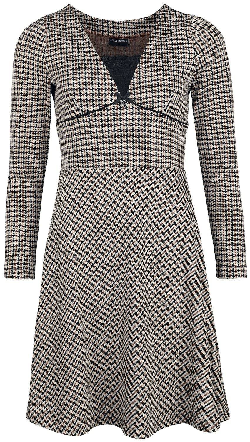 EMP "Dandy Time Dress" Kurzes Kleid schwarz/beige von Vive Maria