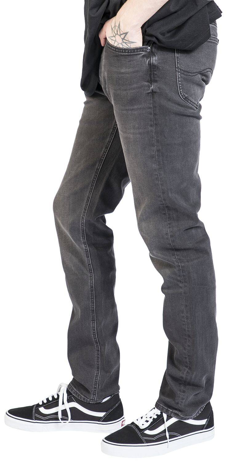 EMP "Daren Zip Fly Asphalt Rocker" Jeans Grau Von Lee Jeans