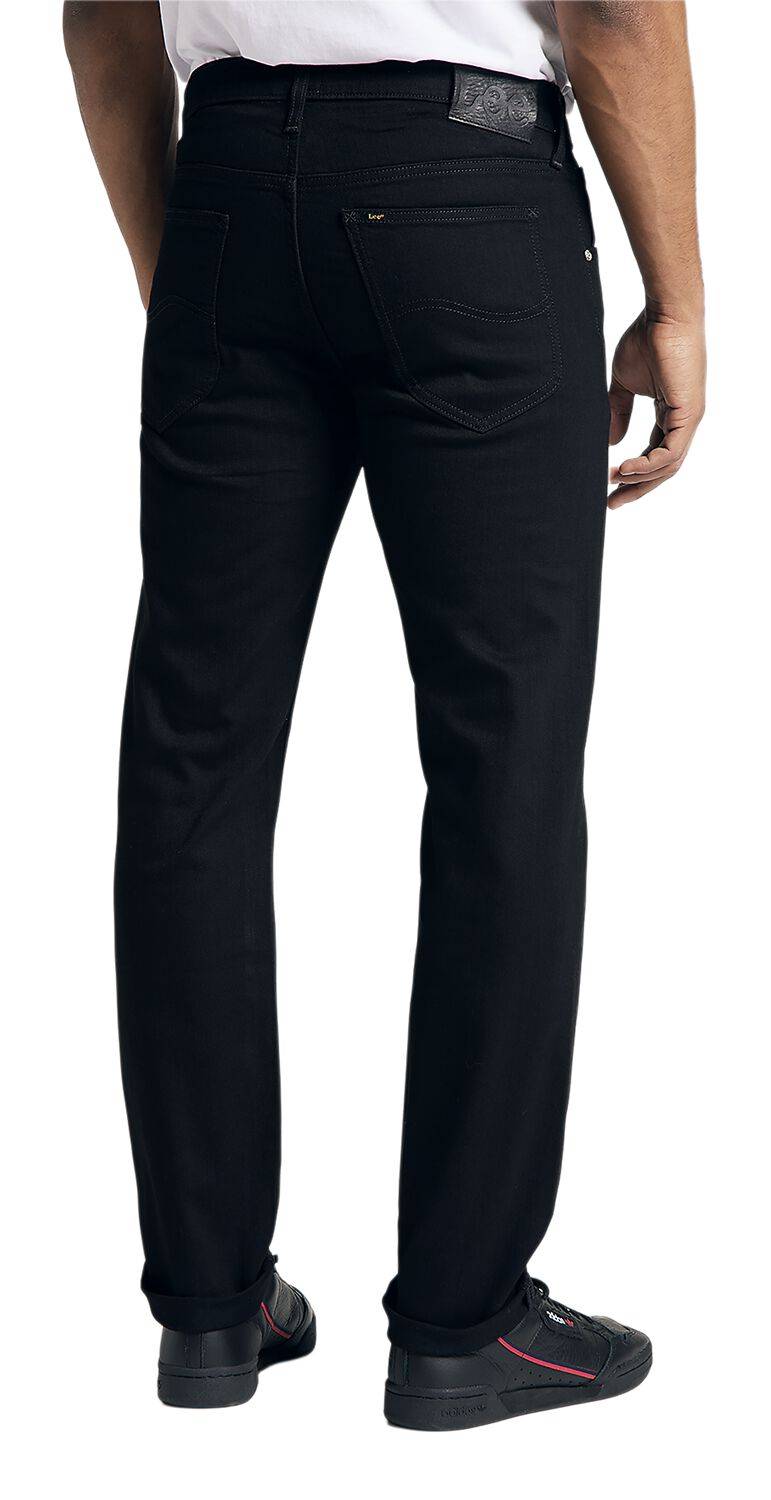 EMP "Daren Zip Fly Regular Straight Fit Clean Black" Jeans Schwarz Von Lee Jeans