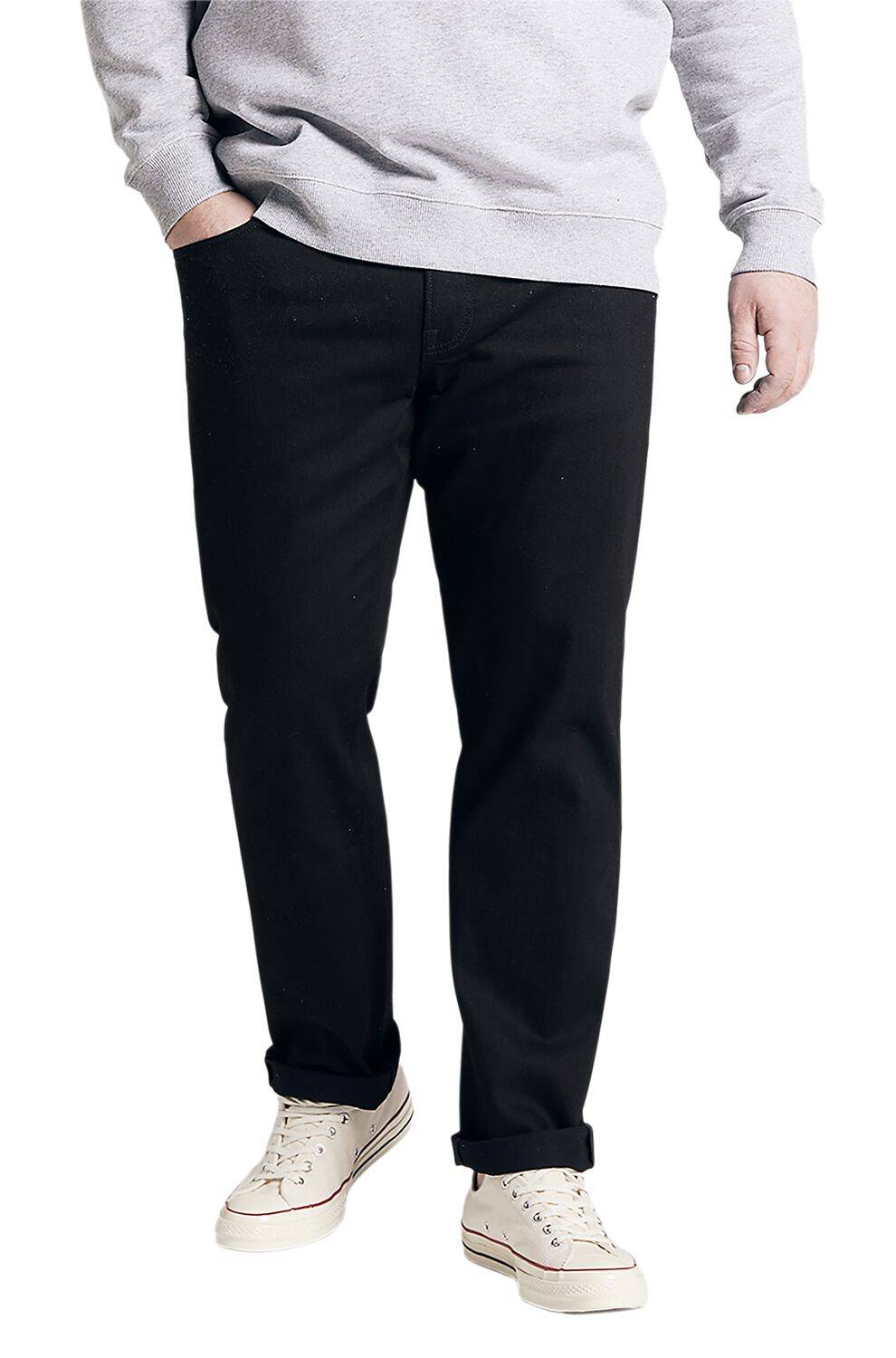 EMP "Daren Zip Fly Regular Straight Fit Clean Black" Jeans Schwarz Von Lee Jeans