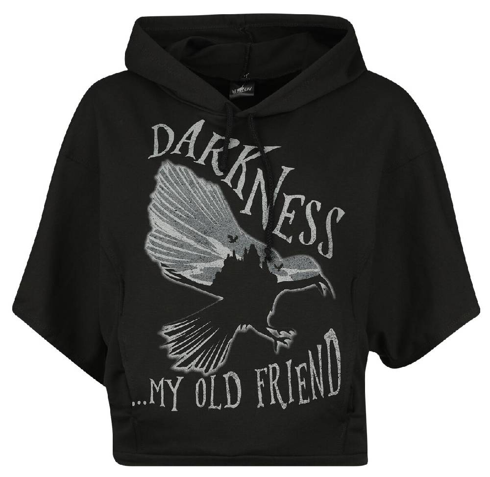 EMP "Darkness My Old Friend" Kapuzenpullover schwarz von Wednesday