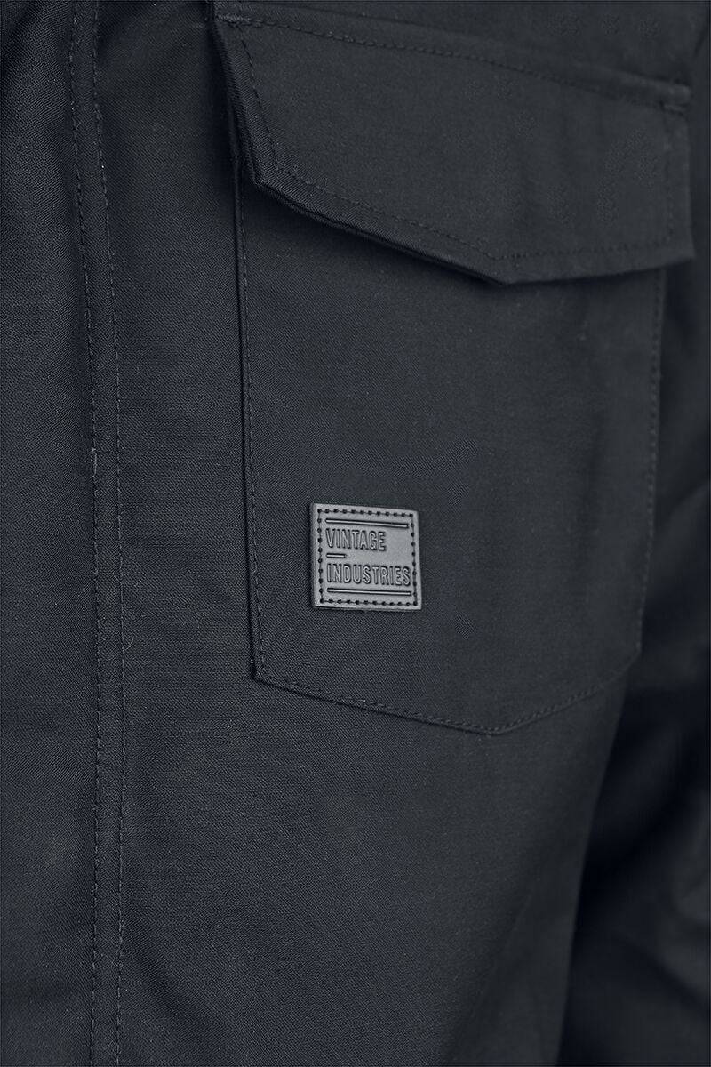 EMP "Darren Parka" Winterjacke Schwarz Von Vintage Industries