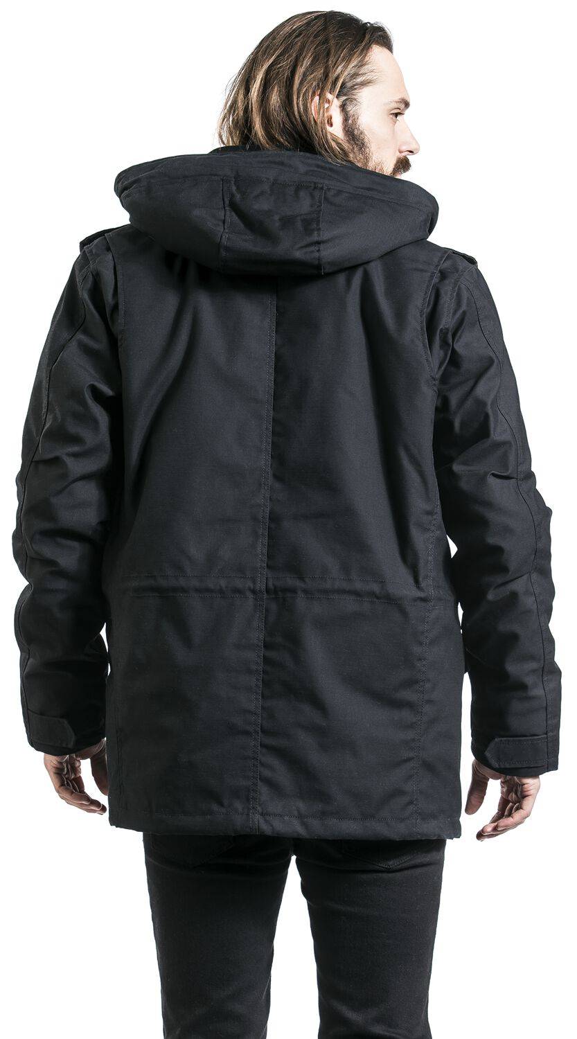 EMP "Darren Parka" Winterjacke Schwarz Von Vintage Industries