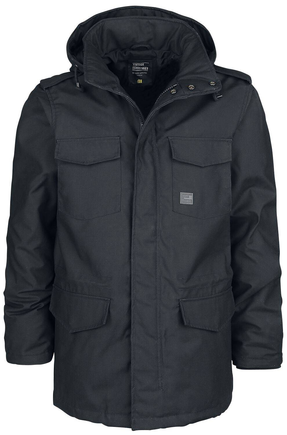 EMP "Darren Parka" Winterjacke schwarz von Vintage Industries