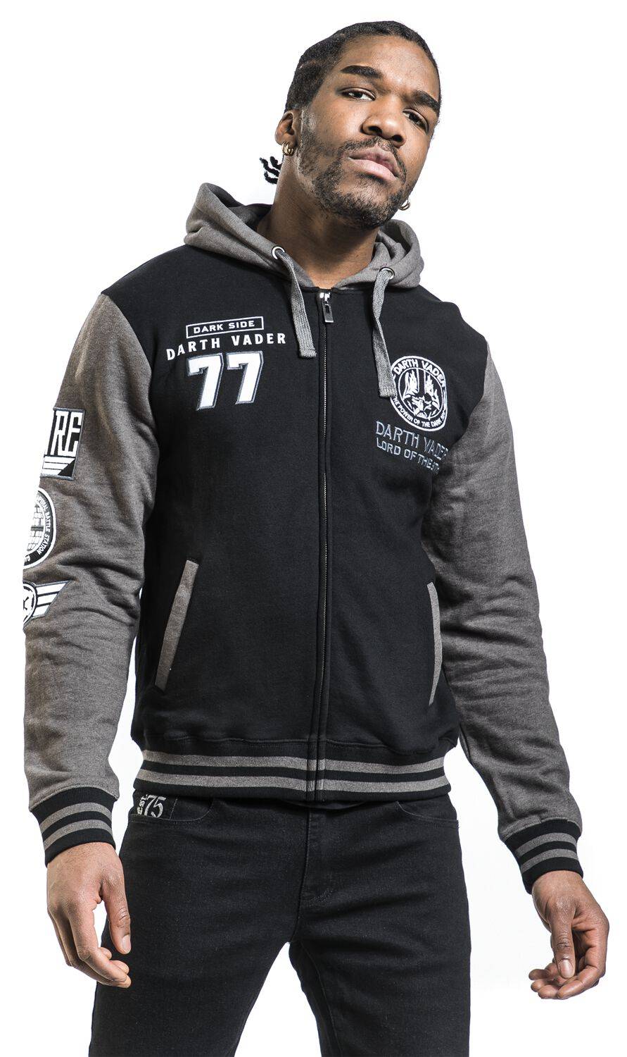 EMP "Darth Vader" Kapuzenjacke Schwarz/dunkelgrau Von Star Wars