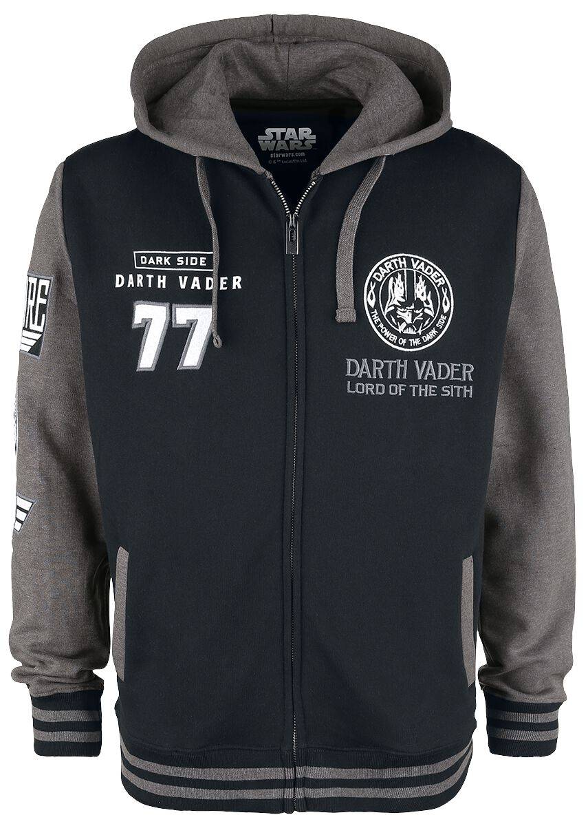 EMP "Darth Vader" Kapuzenjacke schwarz/dunkelgrau von Star Wars