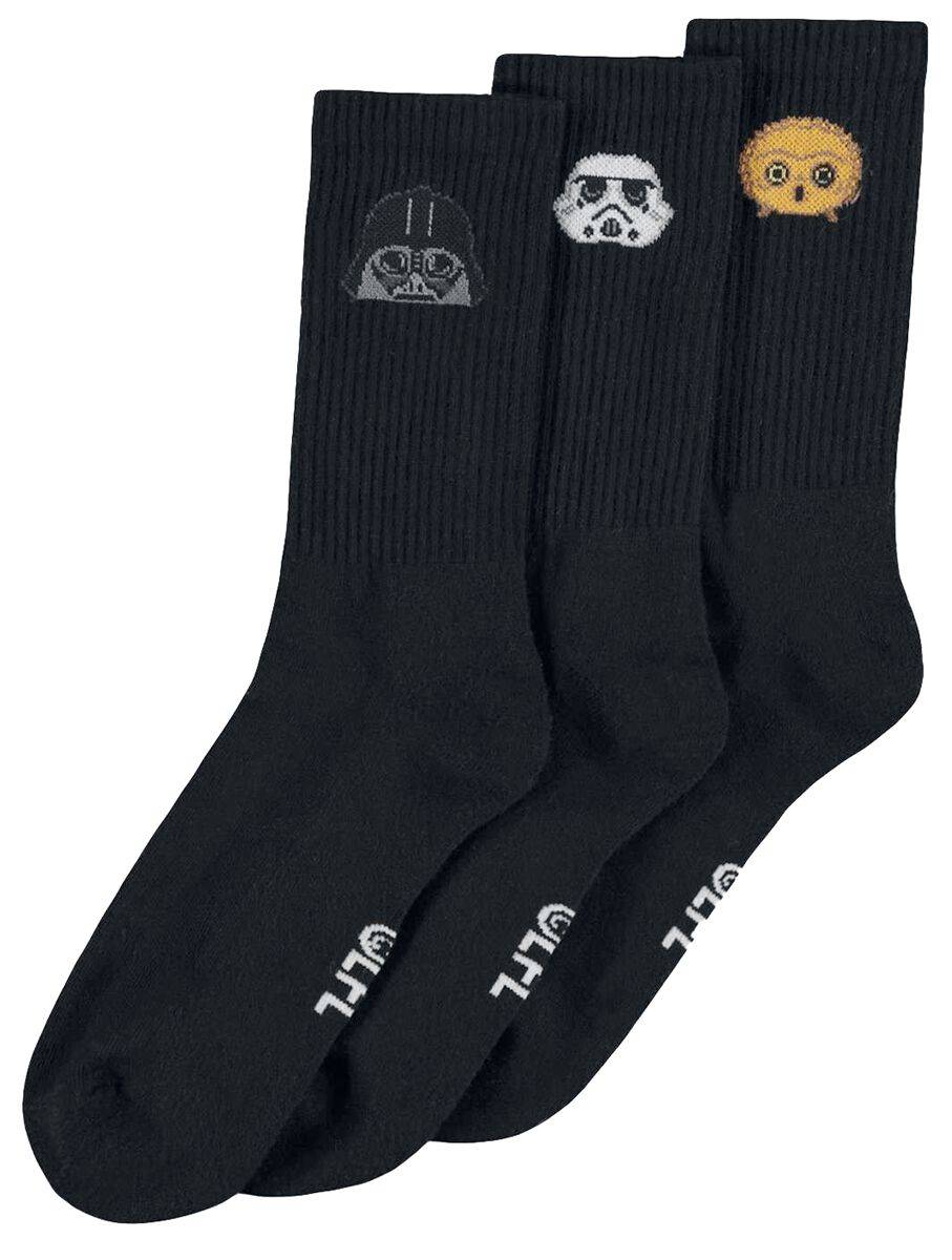 EMP "Darth Vader - Stormtrooper - C3PO" Socken multicolor von Star Wars