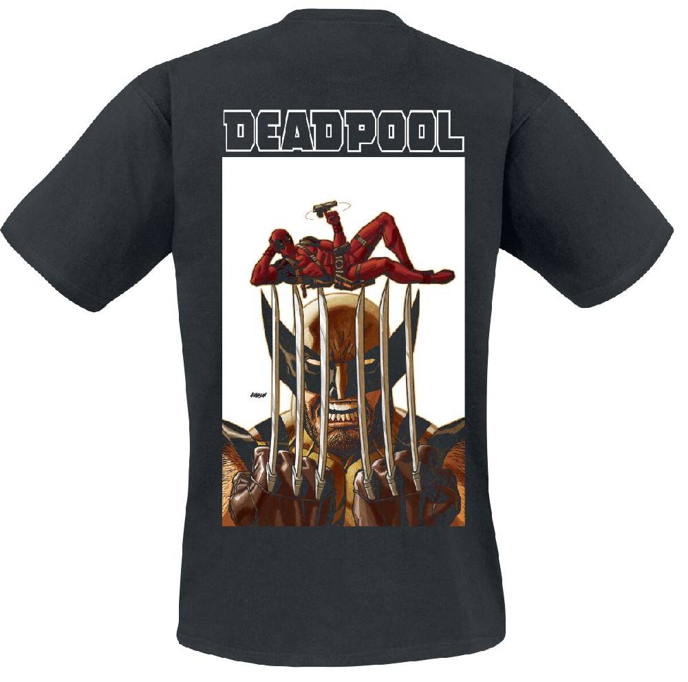 EMP "Deadpool & Wolverine - Striking Pose" T-Shirt Schwarz Von Deadpool