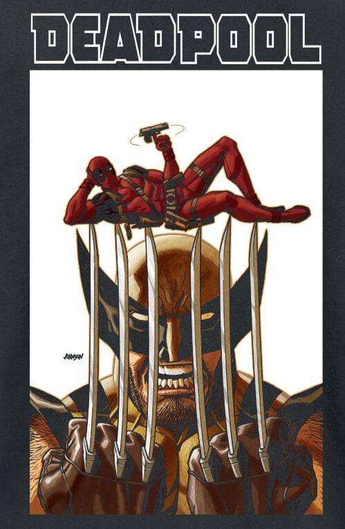 EMP "Deadpool & Wolverine - Striking Pose" T-Shirt Schwarz Von Deadpool