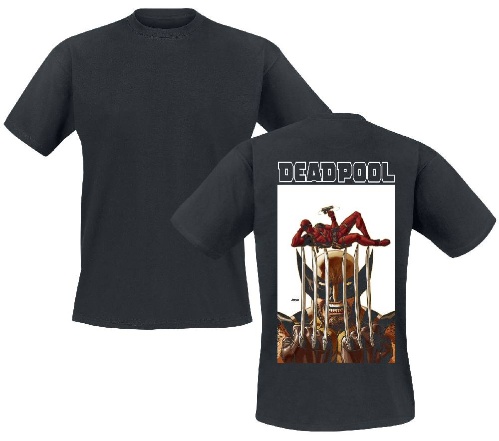 EMP "Deadpool & Wolverine - Striking Pose" T-Shirt schwarz von Deadpool