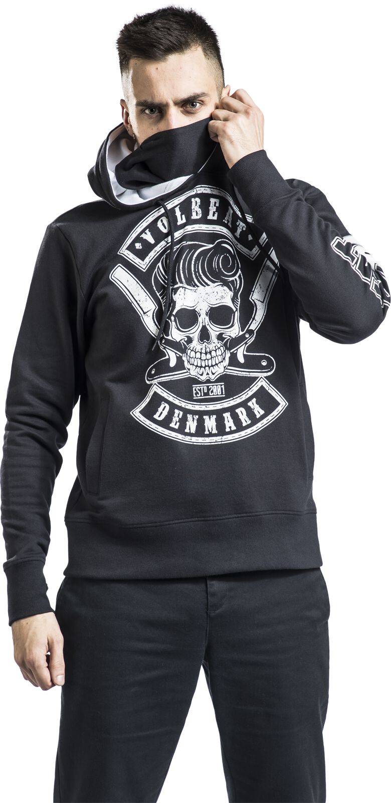 EMP "Denmark Skull" Kapuzenpullover Schwarz Von Volbeat