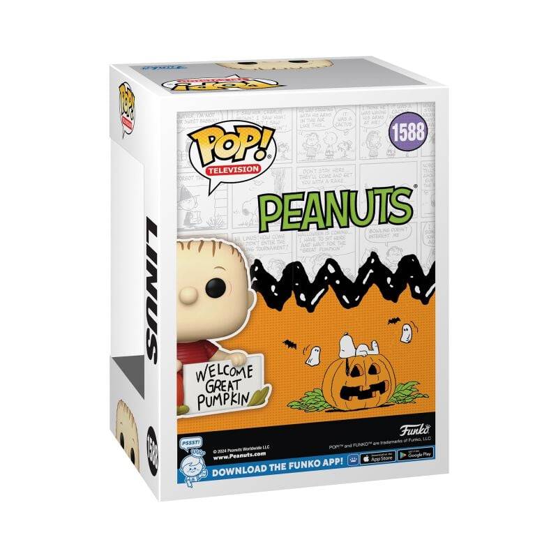 EMP "Der Große Kürbis - Linus Vinyl Figur 1588" Funko Pop! Multicolor Von Peanuts