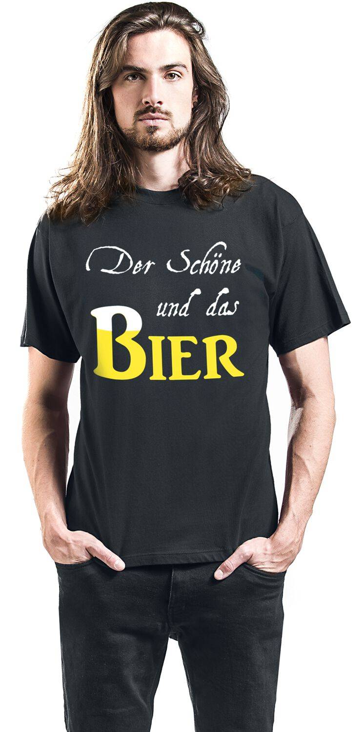 EMP "Der Schöne Und Das Bier" T-Shirt Schwarz Von Alkohol & Party